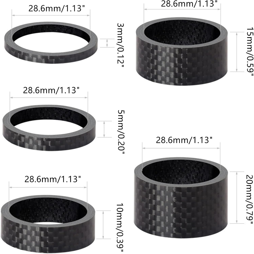 5 Pcs Bicycle Headset Spacer,  - огляд і ціна Edelweiss Stem Cell
