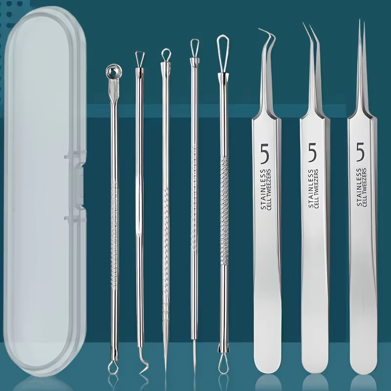 8 Pcs Blackhead Remover Kit –  - огляд і ціна Luxury Skincare Acne