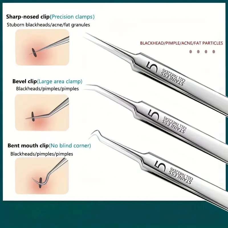 3-8Pcs Acne Needle Tool Set Pi - огляд і ціна Luxury Skincare Acne