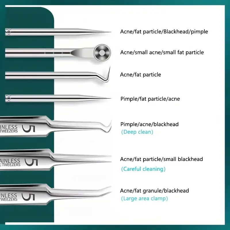 3-8Pcs Acne Needle Tool Set Pi - огляд і ціна Luxury Skincare Acne