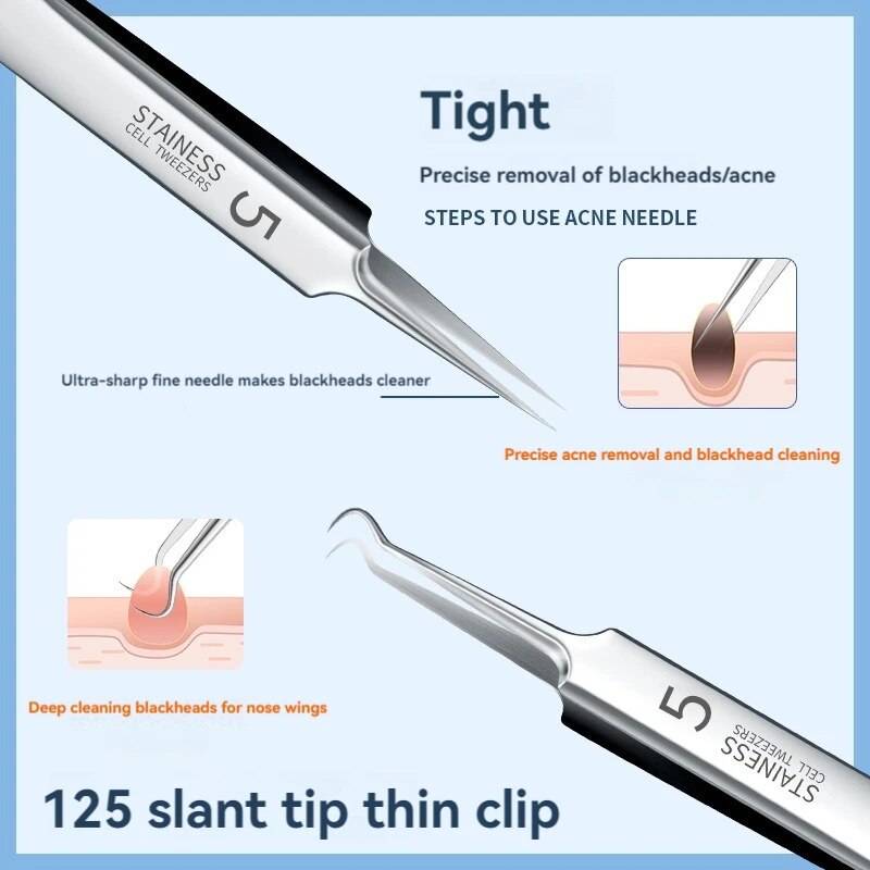 7pcs Stainless Steel Splinter  - огляд і ціна Luxury Skincare Acne